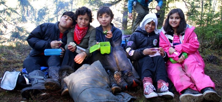 Elever i skogen
