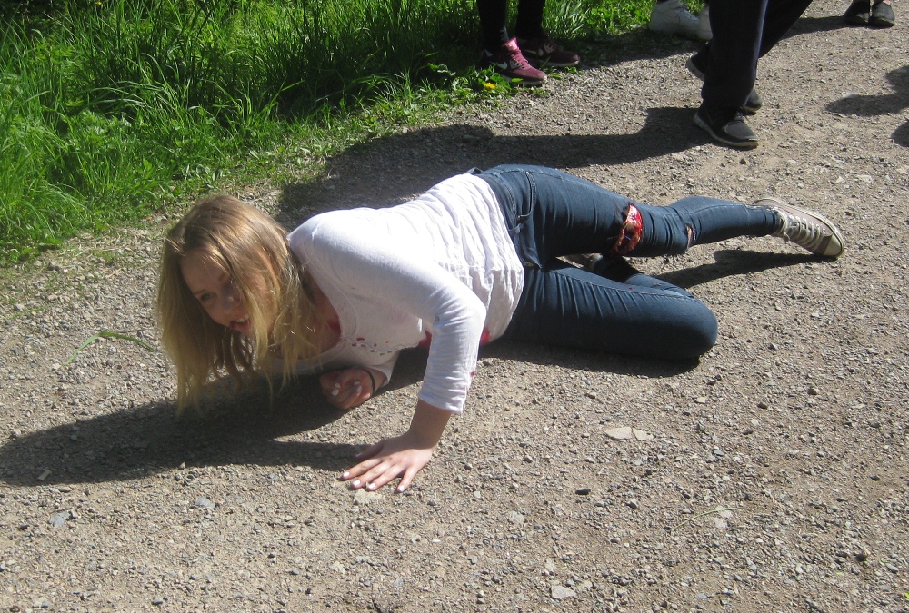 Førstehjelpskurs skadet elev