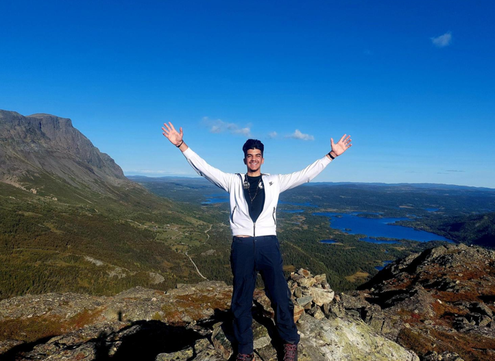 Elev på en fjelltopp