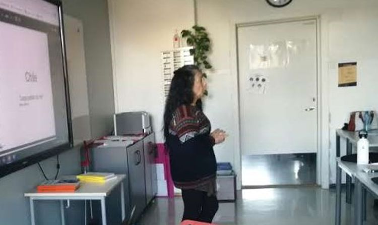 Sonia Bustos i klasserommet