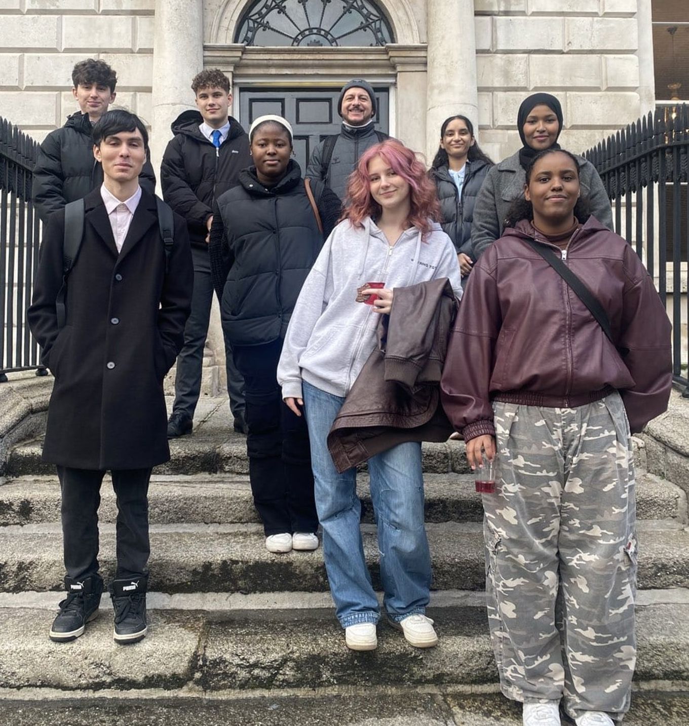 På trappen ved Belvedere College