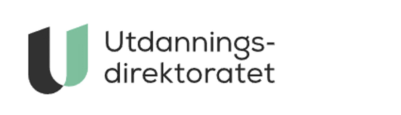 Foto: Utdanningsdirektoratets logo grafisk brukergrensesnitt, tekst