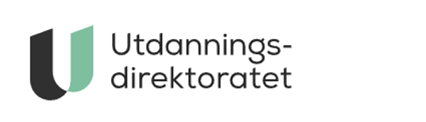 Foto: Utdanningsdirektoratets logo grafisk brukergrensesnitt, tekst